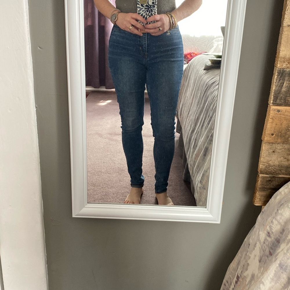 H& M skinny jeans; original wash, 6